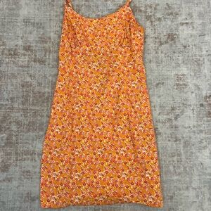 Wild Fable Orange Floral Mini Dress